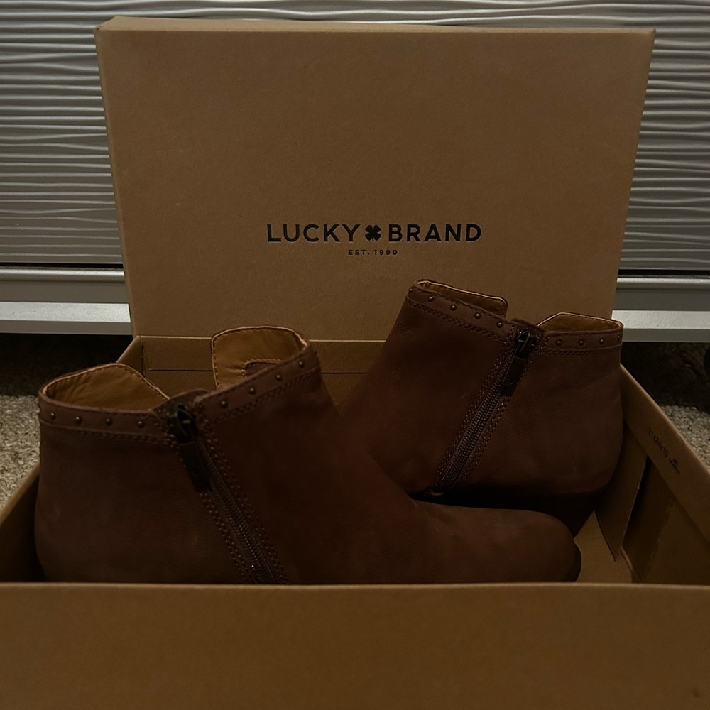 Never Worn! Lucky Brand Booties